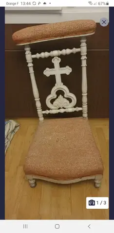 prie dieu à restaurer