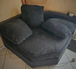 angle de canapé noir