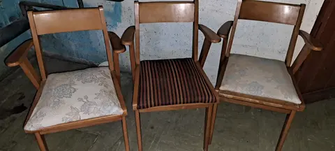 3 fauteuils vintage