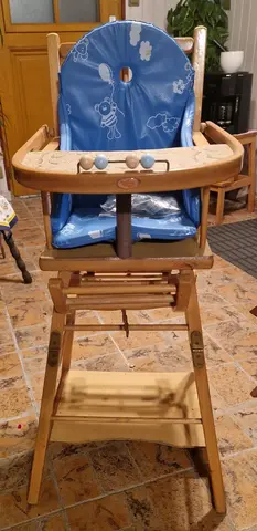chaise bébé bois