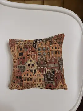 coussin 23cmX23cm tapisserie BRUGES