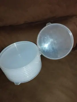 10 couvercles plastique