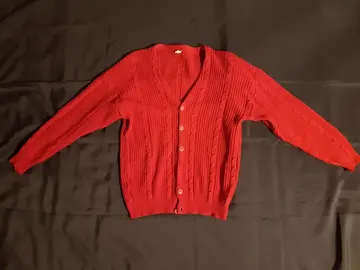 Gilet chaud en laine rouge T38-40