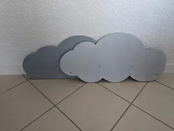 Barrière de sécurité lit d'enfant, forme nuage