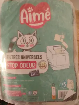 2 filtres odeurs pour litière