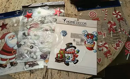 décorations de vitre autocollantes