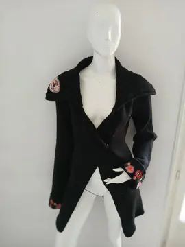 Gilet long noir Kaporal taille M