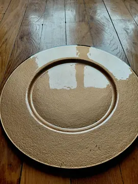 1 grande assiette en verre