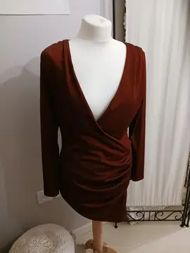 Robe bordeau T42
