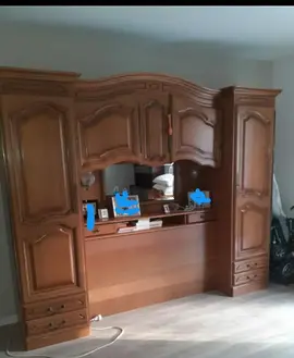 lit pont en merisier