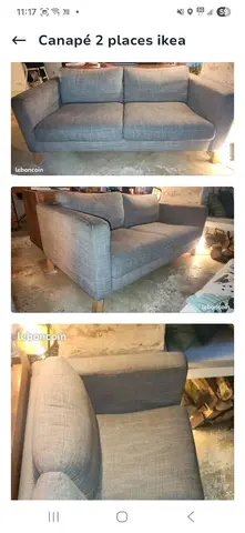 Canapé 2 places + Canapé convertible 3 places