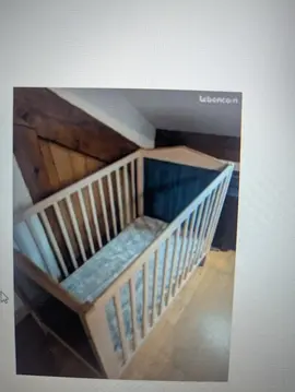 donne lit bébé sans matelas