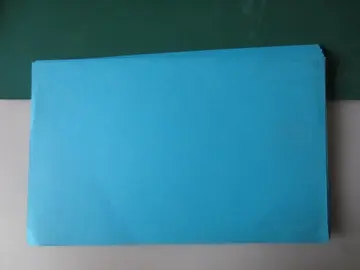 Cartonnettes bleu turquoise format 1/2 page