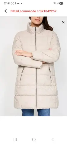doudoune beige
