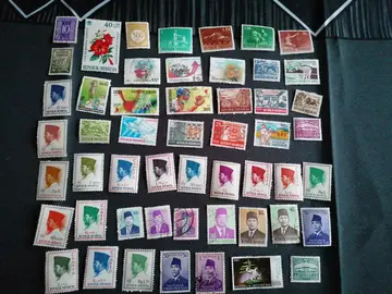 Lot de timbres d'Indonésie