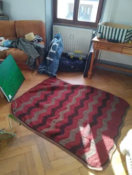 Couverture crochetée