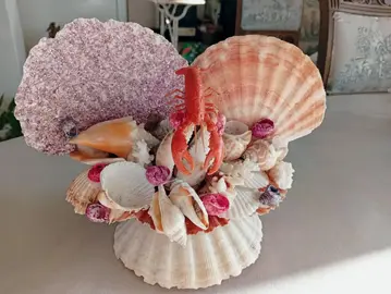 Objet décoratif en coquillages