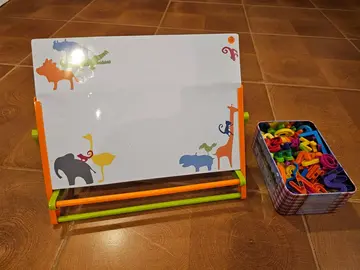 tableau magnétique et lettres