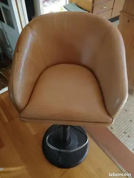 Tabouret de bar en cuir