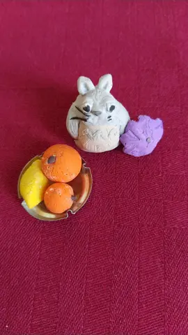 Mini figurine Totoro en pâte fimo