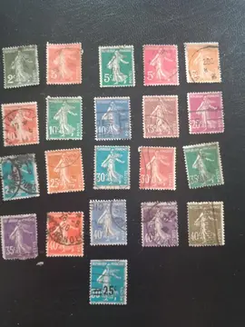 Timbres / France Marianne SEMEUSE fond plein