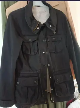 Veste noire en coton, tg 38