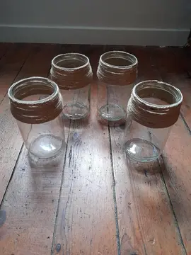 décorations en verre & lin