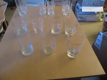 Lot de verres dépareillés