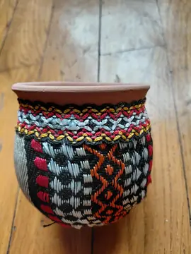 tasse déco en terre