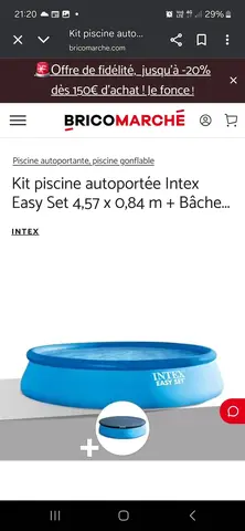 piscine autoportante 4,57x1.10