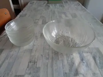 saladier et 6 coupelles