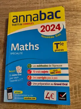 Annabac 2024 - Maths - Terminale