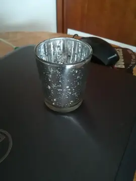 Contenant en verre argenté