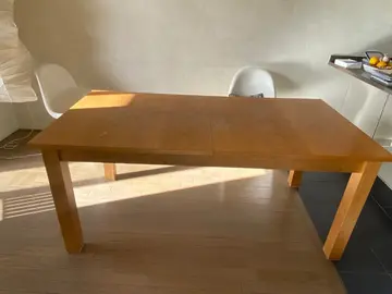 table en bois extensible