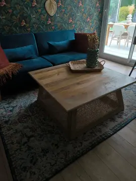 belle table de bois manguier maison du monde