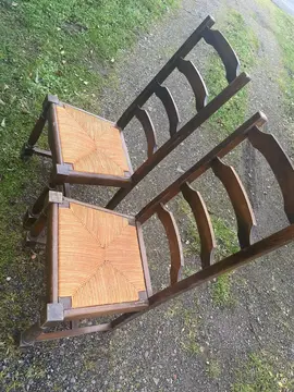 chaises en osier