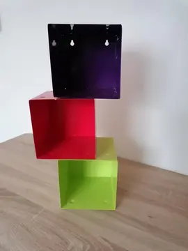 Lot de 3 cubes à poser ou à suspendre