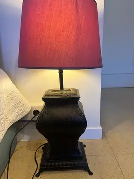 lampe lanterne et son abat jour