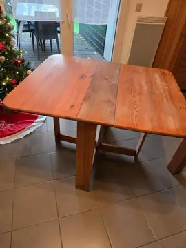 table pliable en bois