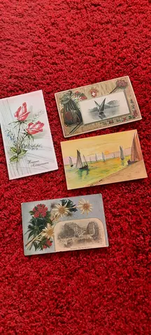 4 cartes postales anciennes