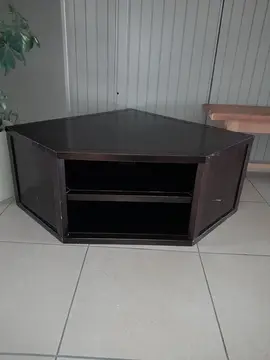 Meuble TV d'angle couleur Wenge
