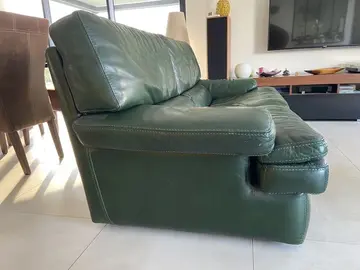 Canapé cuir vert