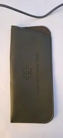 Etui lunettes vert kaki