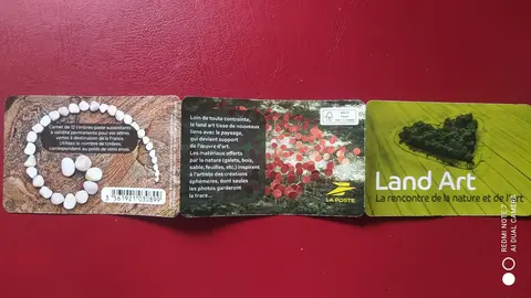 carnet de timbres Land Art