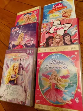 lot de 5 dvd barbie