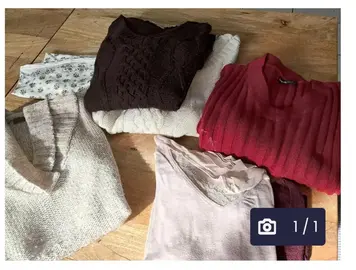 vêtements pull foulards sac