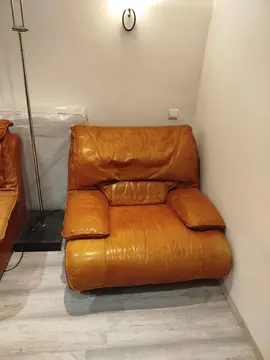 Canapé + fauteuil cuir