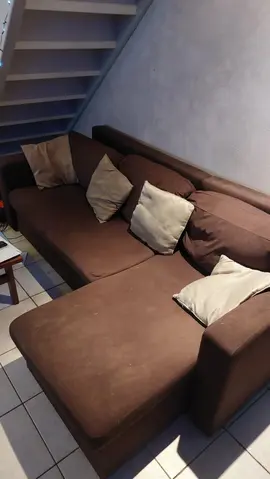 Canapé convertible avec tiroir