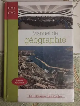 Manuel de géographie classe CM1 et CM2.