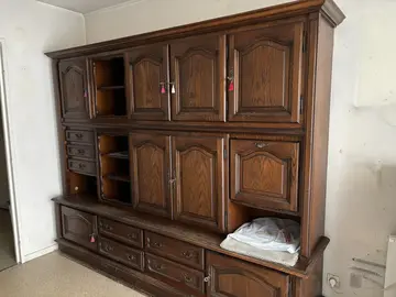 living vaisselier portes en chene